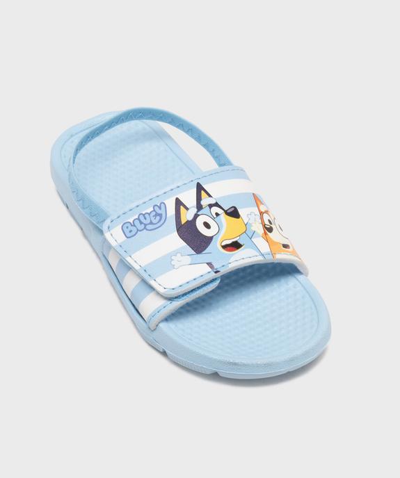 Sandales de plage à scratch et élastique garçon - Bluey vue5 - BLUEY - GEMO