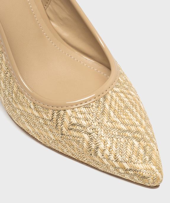 Escarpins slingback bout pointu et talon fin femme - Follow Me vue1 - FOLLOW ME - GEMO