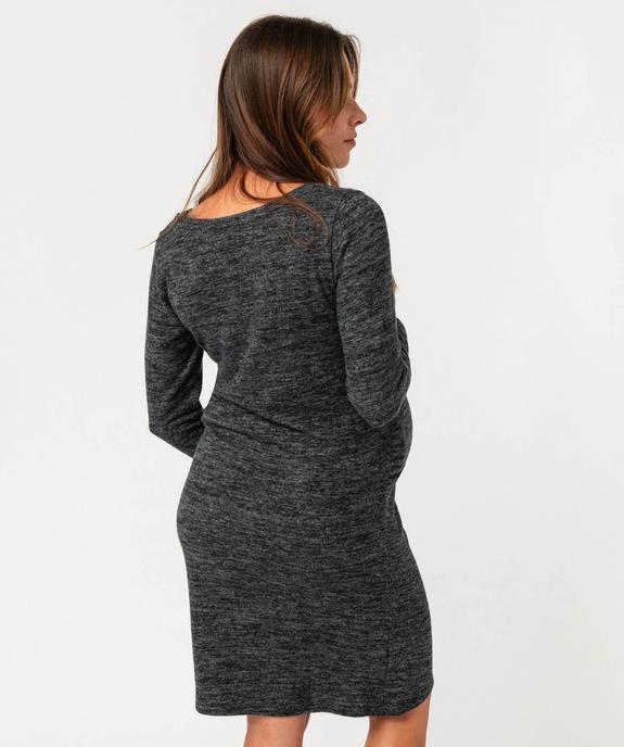 Robe de maternité à manches longues en maille  vue3 - GEMO (MATER) - GEMO