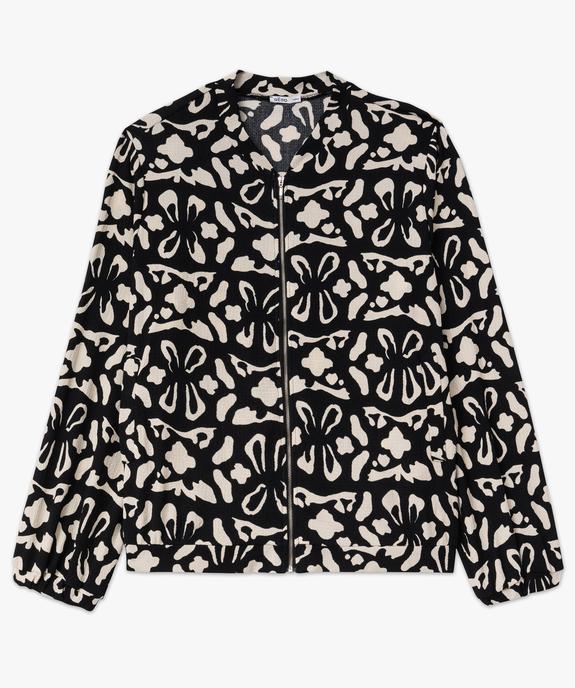 Veste fluide en maille texturée femme grande taille - GEMO (G TAILLE) Veste fluide en maille texturée femme grande taille vue4 - GEMO (G TAILLE) - GEMO