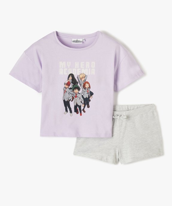 Pyjashort fille bicolore à motif – My hero academia vue1 - MYHERO ACADEMIA - GEMO