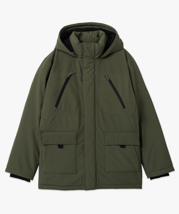 Parka homme multi-poches à capuche vue4 - GEMO (HOMME) - GEMO