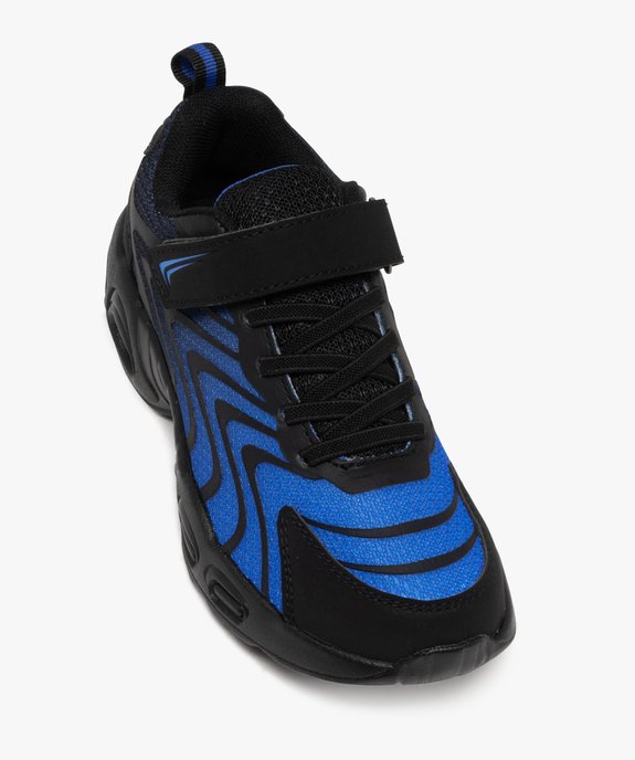 Baskets basses en mesh respirant et scratch garçon vue5 - 5 MILES - GEMO