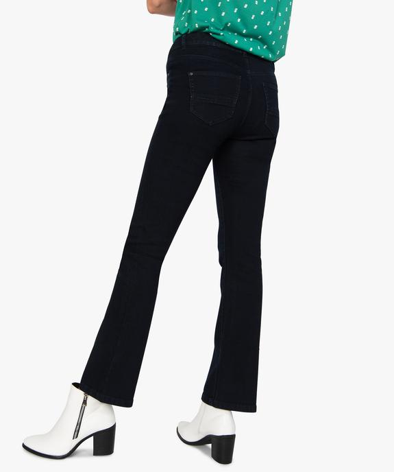 Jean femme bootcut en coton stretch vue3 - GEMO (JEAN) - GEMO