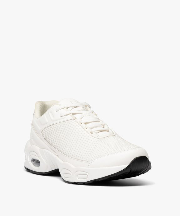 Baskets running en mesh renforcé avec semelle à bulle d'air homme  vue3 - 5 MILES - GEMO