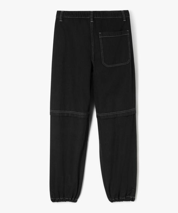 Pantalon parachute avec surpiqûres garçon vue4 - GEMO (JUNIOR) - GEMO