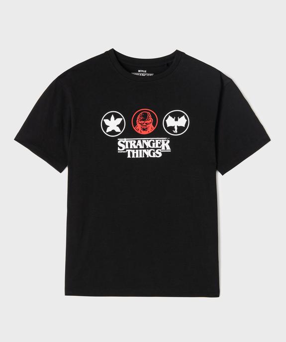 Tee-shirt manches courtes imprimé devant et dos garçon - Stranger Things vue1 - STRANGER THINGS - GEMO
