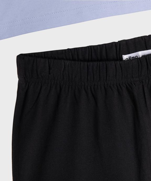 Pyjashort avec inscription graffiti garçon vue3 - GEMO 4G GARCON - GEMO