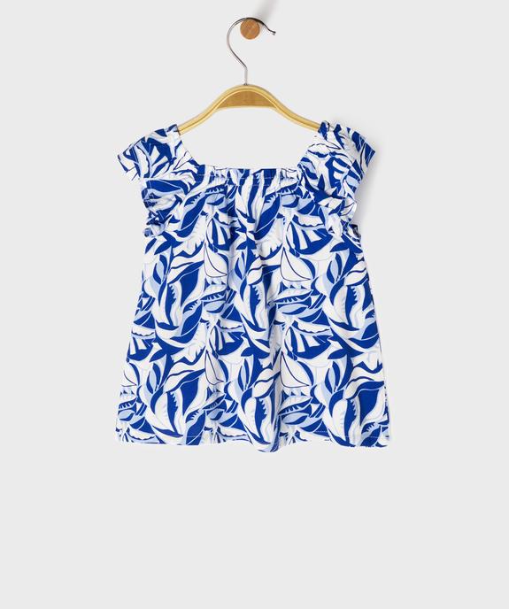 Blouse à bretelles à motifs fleuris bébé fille vue3 - GEMO 4G BEBE - GEMO
