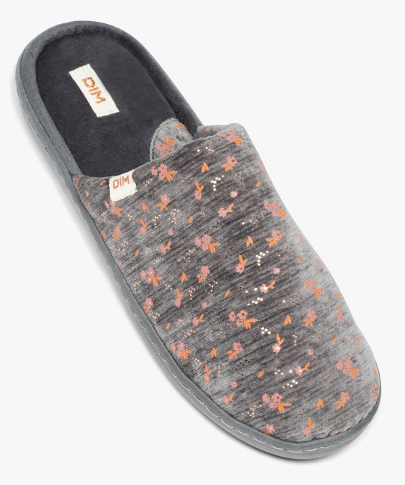 Chaussons femme mule confort à motifs - Dim vue5 - DIM - GEMO