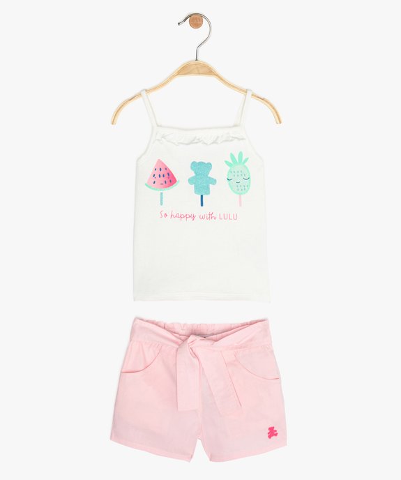 Ensemble bébé fille 2 pièces – LuluCastagnette vue1 - LULUCASTAGNETTE - GEMO