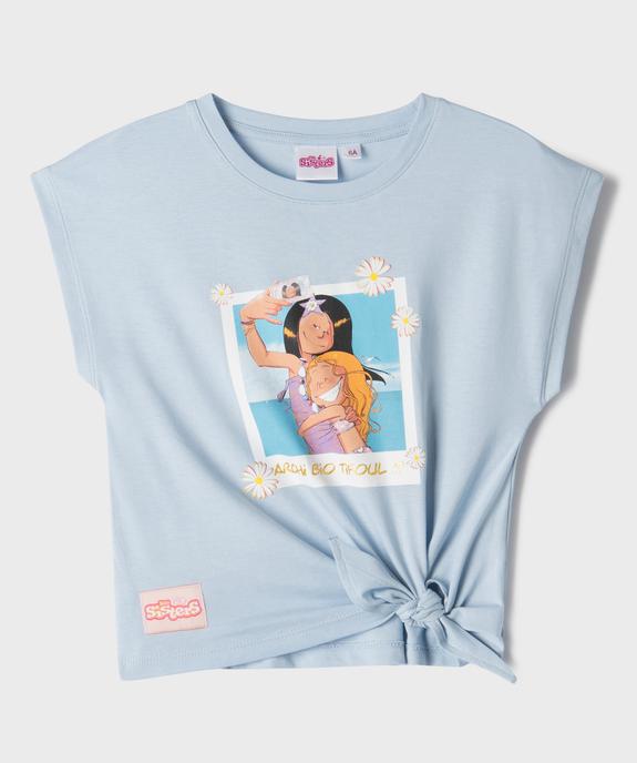 Tee-shirt manches courtes coupe loose imprimé fille - Les Sisters vue1 - LES SISTERS - GEMO