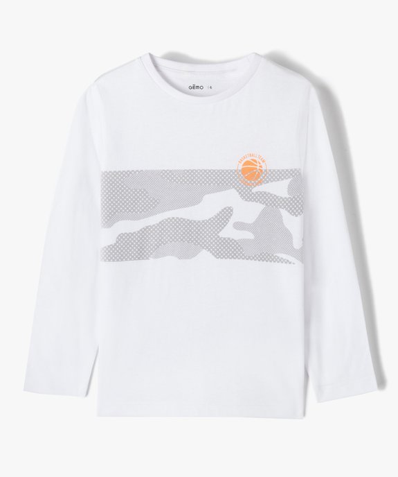 Tee-shirt garçon à manches longues imprimé sport vue2 - GEMO 4G GARCON - GEMO