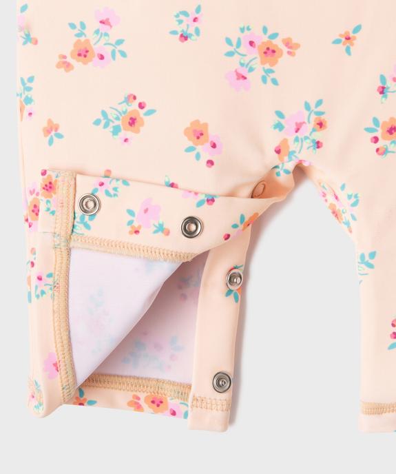 Maillot de bain combinaison à motifs fleuris bébé fille vue3 - GEMO(BEBE DEBT) - GEMO