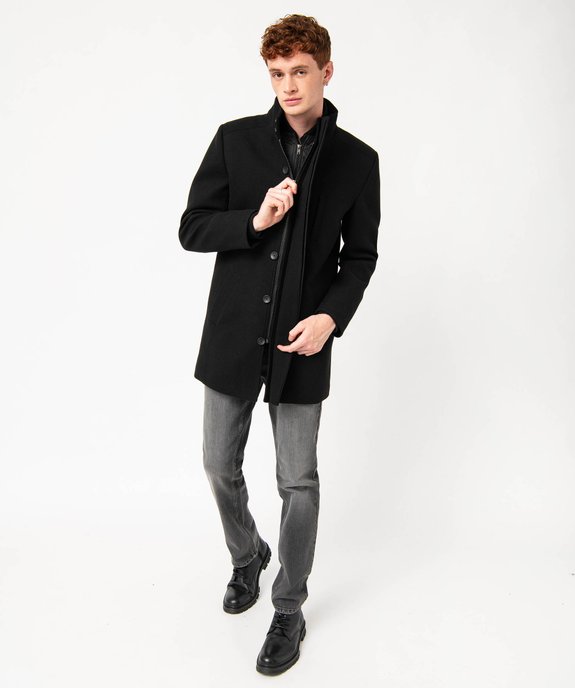 Manteau mi-long avec col intérieur amovible homme vue5 - GEMO (HOMME) - GEMO