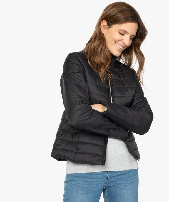 Doudoune femme légère avec col montant et fermeture zippée vue1 - GEMO(FEMME PAP) - GEMO