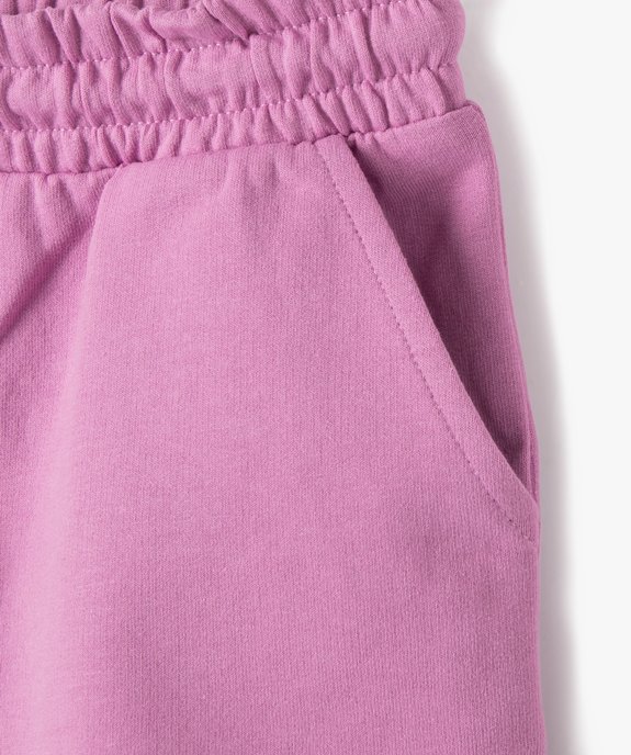 Short fille en maille fine avec ceinture élastique vue2 - GEMO (ENFANT) - GEMO