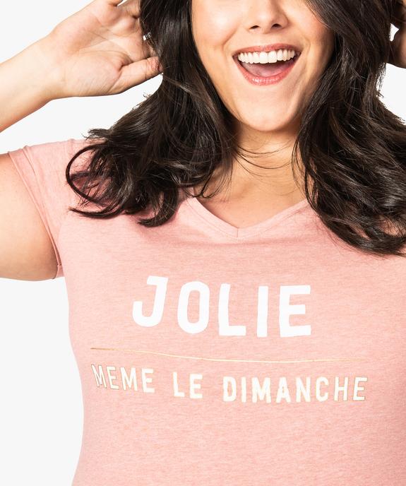 Pyjama femme 2 pièces en jersey de coton vue2 - GEMO(HOMWR FEM) - GEMO