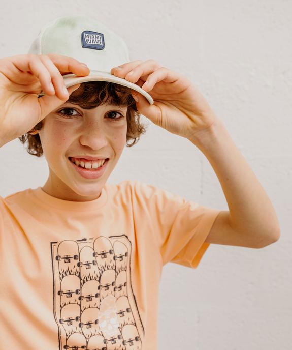 Tee-shirt manches courtes imprimé skate garçon vue7 - GEMO 4G GARCON - GEMO