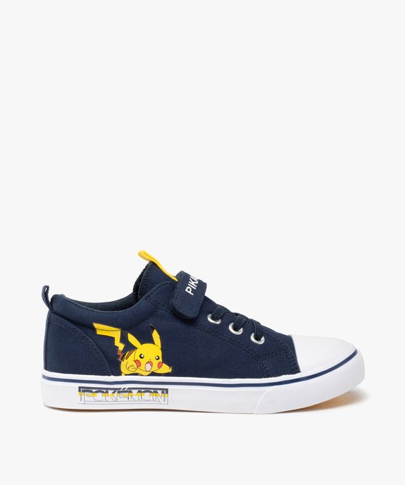 Tennis garçon en toile imprimées Pikachu - Pokemon vue1 - POKEMON - GEMO