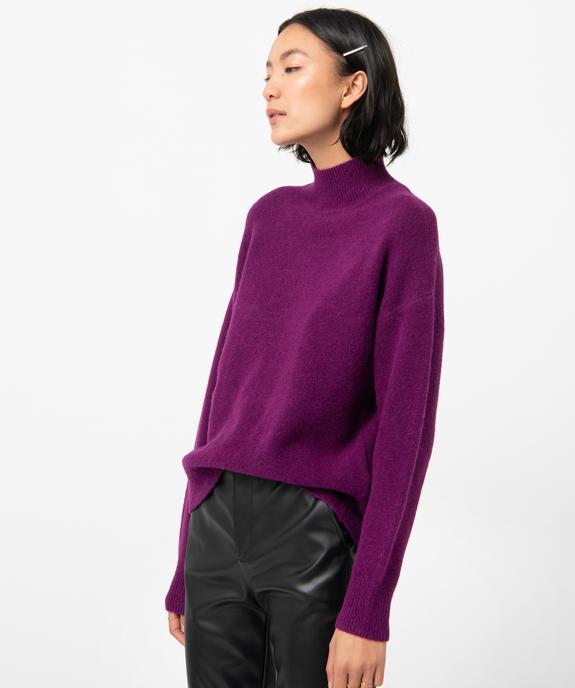 Pull femme ample avec col montant vue1 - GEMO(FEMME PAP) - GEMO