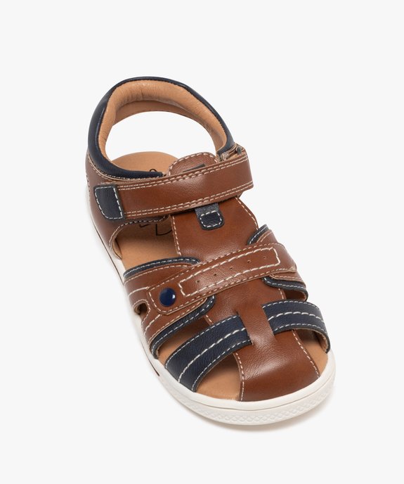Sandales à brides, scratch et bout fermé garçon - Buggy Shoes vue5 - BUGGY GEMO FOR GOOD - GEMO