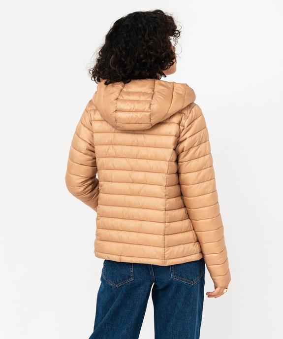 Doudoune à capuche rembourrage fin femme vue3 - GEMO 4G FEMME - GEMO