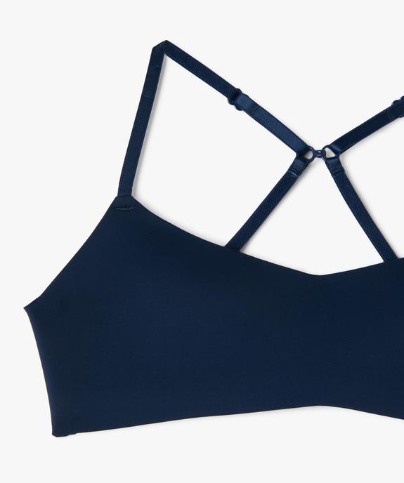 Soutien-gorge corbeille sans armatures avec bretelles multipositions fille vue2 - GEMO (JUNIOR) - GEMO