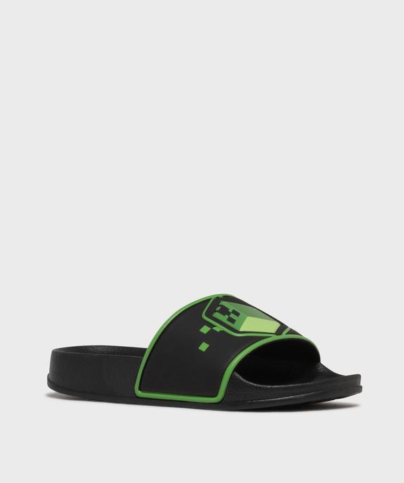 Mules de piscine à bandeau imprimé garçon  - MInecraft vue2 - MINECRAFT - GEMO