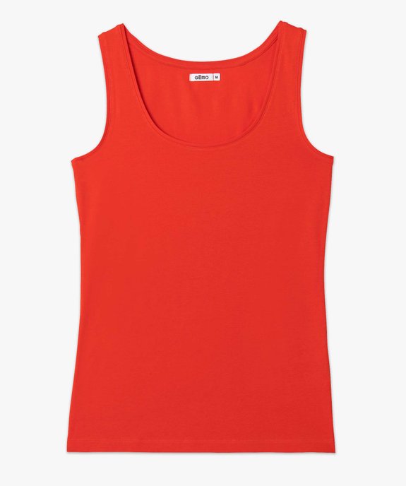 Débardeur femme uni col rond vue4 - GEMO(FEMME PAP) - GEMO
