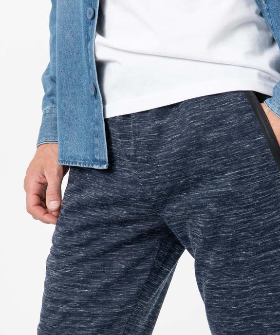 Pantalon homme en maille coupe ajusté vue2 - GEMO (HOMME) - GEMO