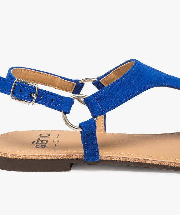 Nu-pieds femme unis à entredoigt et bride au talon vue6 - GEMO (CASUAL) - GEMO
