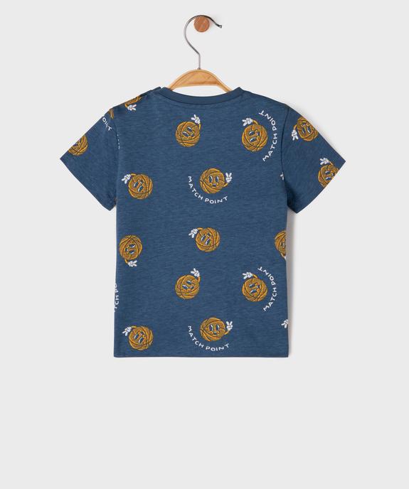 Tee-shirt à manches courtes à motifs sportifs bébé garçon  vue3 - GEMO 4G BEBE - GEMO