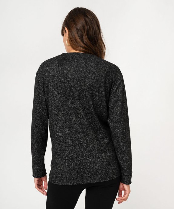 Tee-shirt d'allaitement à manches longues avec zips devant vue4 - GEMO (MATER) - GEMO
