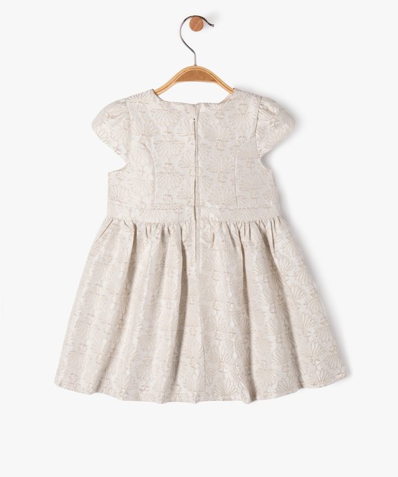 Robe de cérémonie avec motifs brodés bébé fille vue4 - GEMO(BEBE DEBT) - GEMO