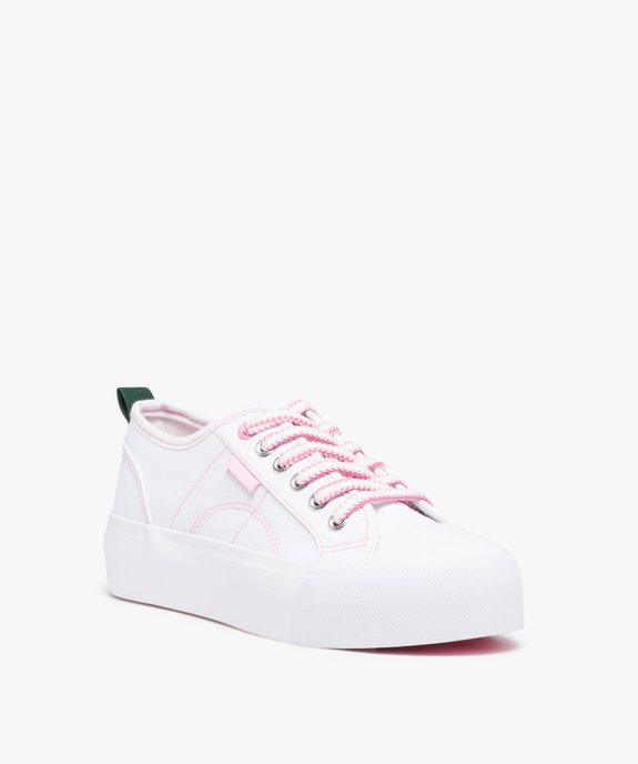 Baskets femme en toile à semelle plateforme – Camps United vue2 - CAMPS UNITED - GEMO