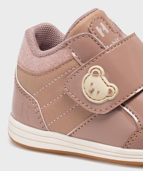 Chaussures premiers pas fermeture scratch bébé fille - Hobiz vue6 - HOBIZ - GEMO