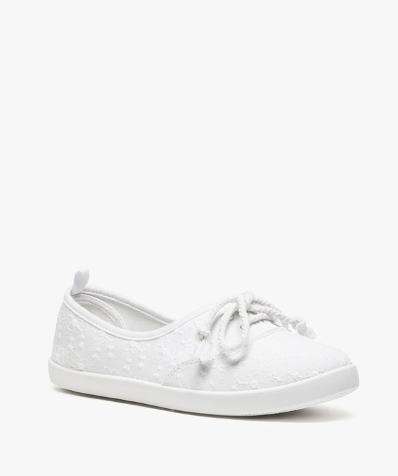 Ballerines en toile avec lacets cordelette femme - Valentina Baldano vue2 - VALENTINA BALDA - GEMO
