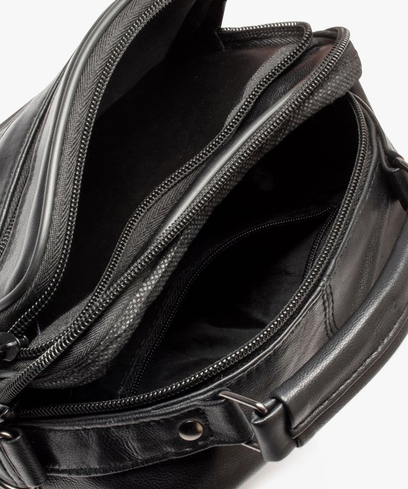Sacoche en cuir avec bandoulière amovible homme  vue3 - GEMO (ACCESS) - GEMO