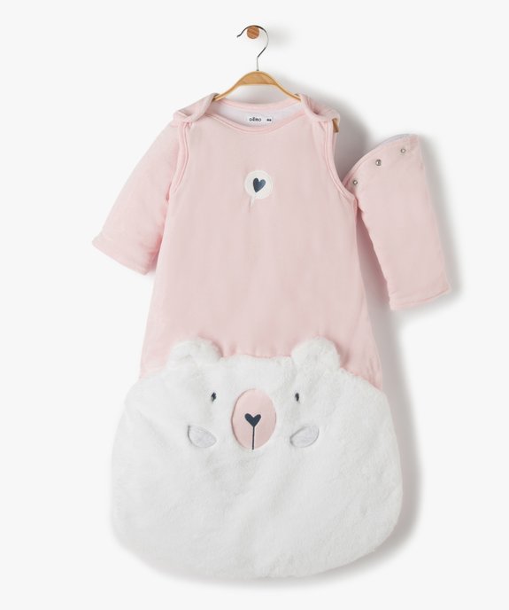 Gigoteuse bébé à manches amovibles avec motif peluche vue2 - GEMO(BB COUCHE) - GEMO