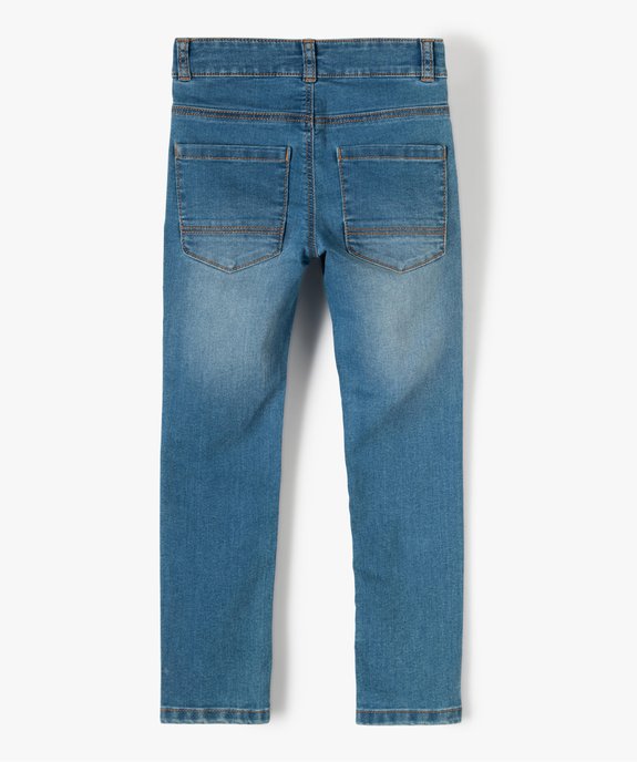 Jean garçon coupe Slim légèrement délavé vue4 - GEMO (ENFANT) - GEMO