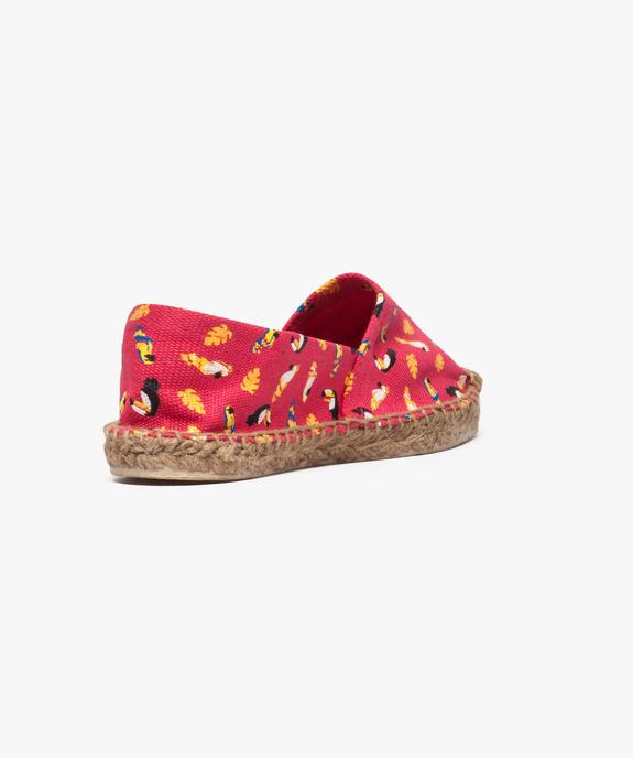 Espadrilles motif tropical vue4 - GEMO (PLAGE) - GEMO