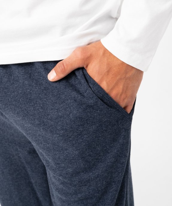 Pantalon de pyjama en jersey à taille élastique homme vue4 - GEMO(HOMWR HOM) - GEMO
