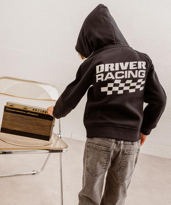 Sweat à capuche avec motif XXL dans le dos garçon vue3 - GEMO (ENFANT) - GEMO