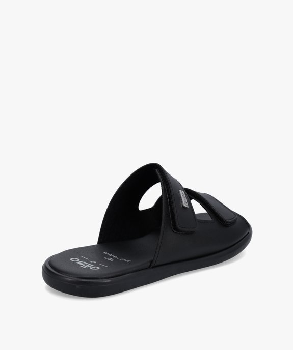 Mules homme confort à brides scratch unies vue4 - GEMO (CONFORT) - GEMO