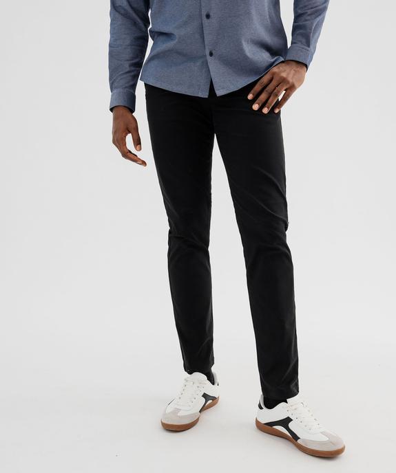 Pantalon chino slim en coton stretch homme vue1 - GEMO 4G HOMME - GEMO