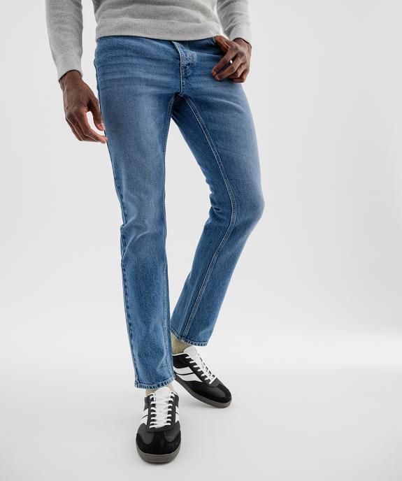 Jean Straight délavé homme vue2 - GEMO 4G HOMME - GEMO
