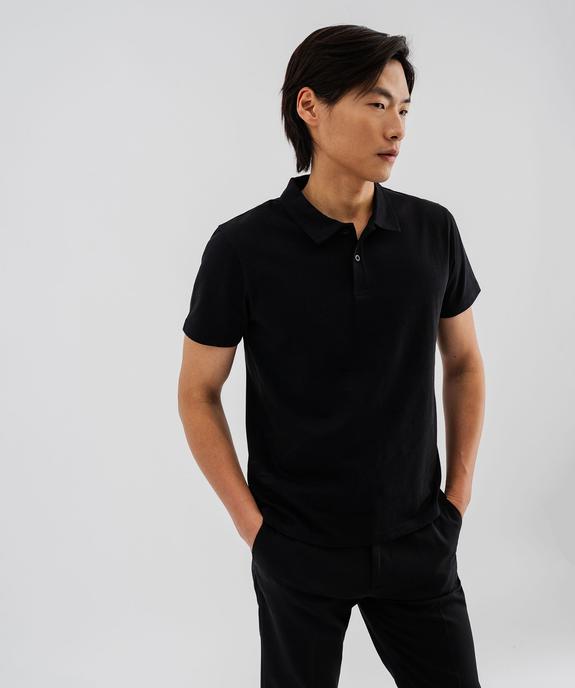 Polo à manches courtes en coton résistant homme vue1 - GEMO (HOMME) - GEMO