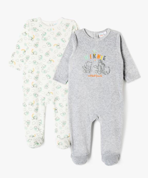 Pyjama dors bien avec motifs Winnie l’Ourson bébé garçon (lot de 2) - Disney Baby vue1 - DISNEY BABY - GEMO