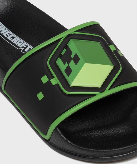 Mules de piscine à bandeau imprimé garçon  - MInecraft vue6 - MINECRAFT - GEMO